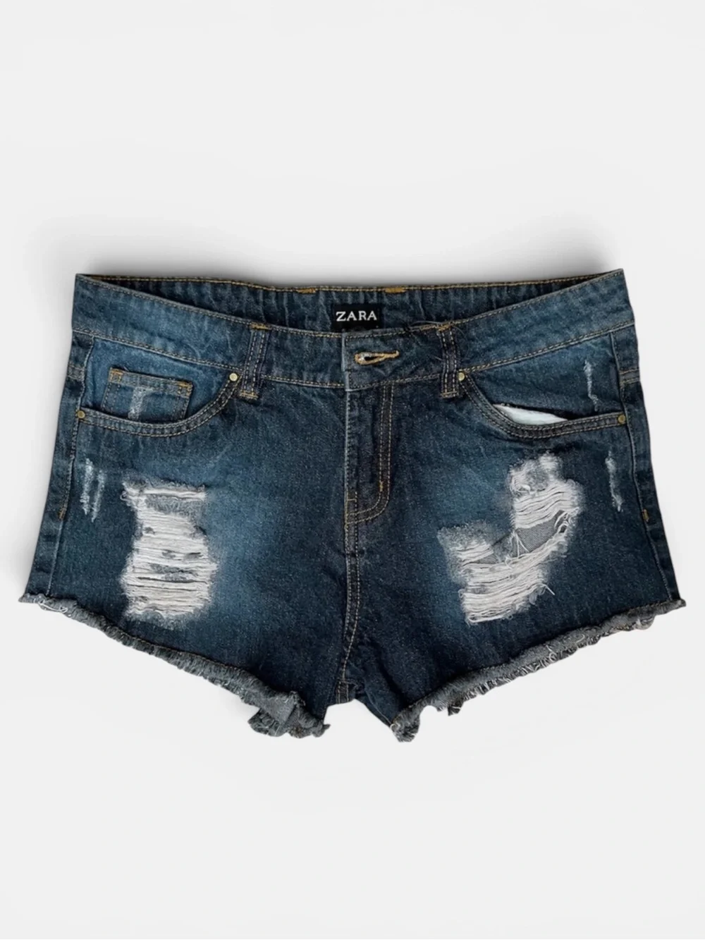 Zara Distressed Denim Cutoffs
